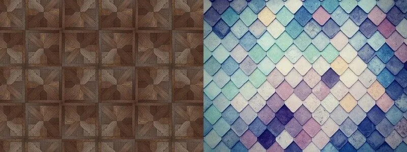 parquet e piastrelle insieme