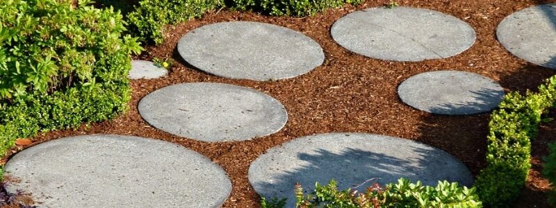 piastrellare il giardino